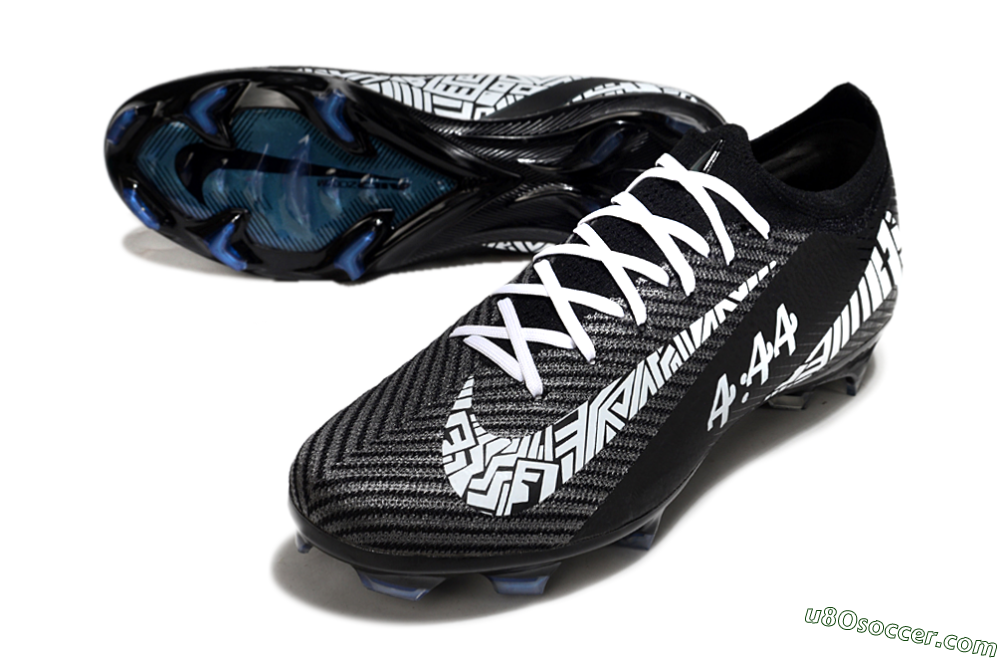 Nike Air Zoom Mercurial Vapor 16 Elite FG Firm Ground Soccer Cleats - Black/White/Blue 3