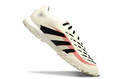 Adidas Predator Elite 25 TF Artificial Turf Soccer Shoes - Beige/Black/Red
