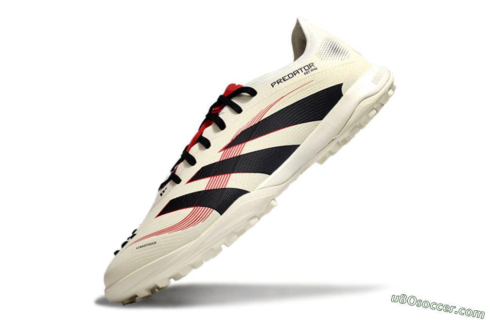 Adidas Predator Elite 25 TF Artificial Turf Soccer Shoes - Beige/Black/Red 5