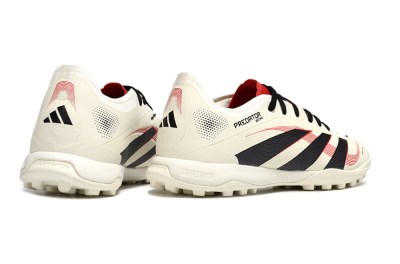 Adidas Predator Elite 25 TF Artificial Turf Soccer Shoes - Beige/Black/Red