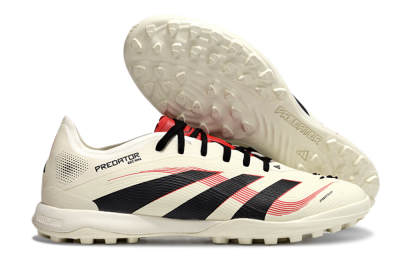 Adidas Predator Elite 25 TF Artificial Turf Soccer Shoes - Beige/Black/Red