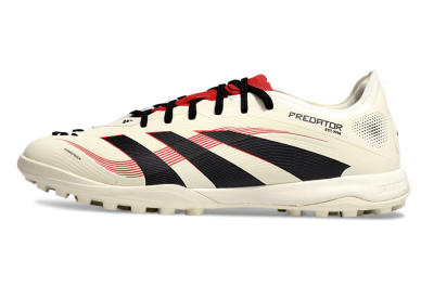 Adidas Predator Elite 25 TF Artificial Turf Soccer Shoes - Beige/Black/Red