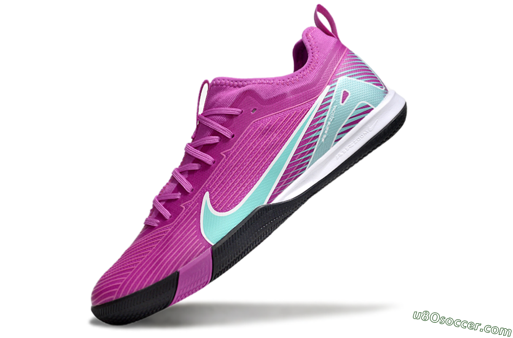 Nike Air Zoom Mercurial Vapor 16 Pro IC Indoor & Futsal Soccer Shoes - Purple/Jade/White 5