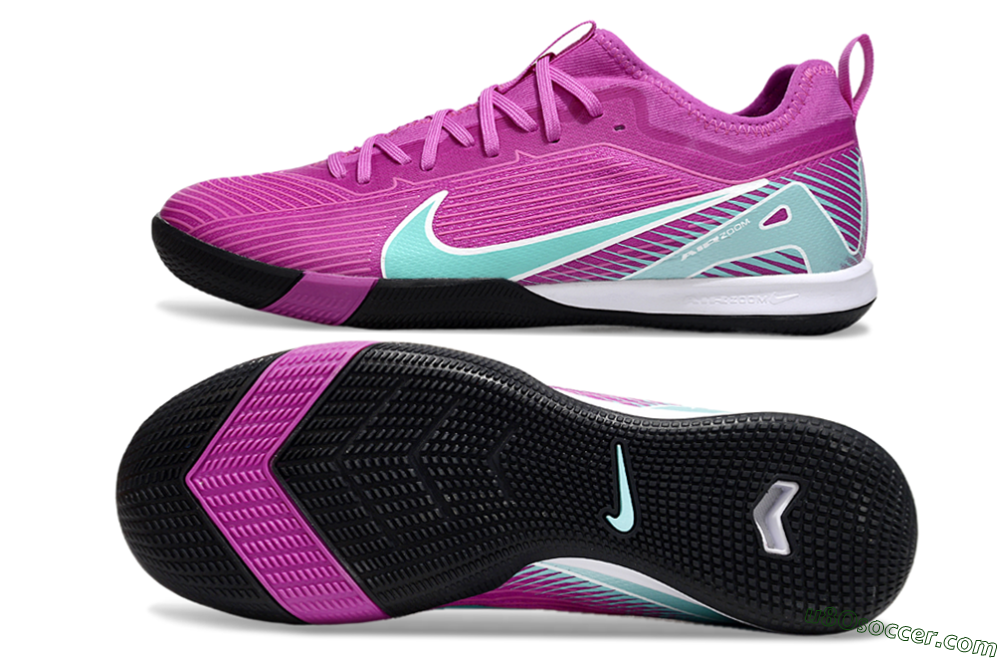 Nike Air Zoom Mercurial Vapor 16 Pro IC Indoor & Futsal Soccer Shoes - Purple/Jade/White 0