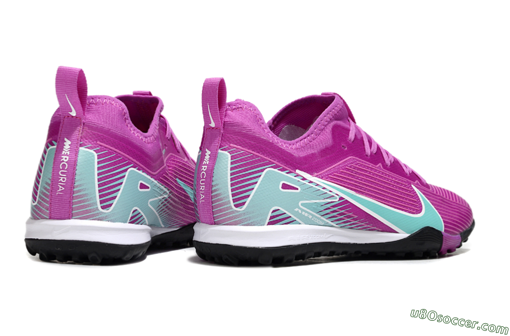 Nike Air Zoom Mercurial Vapor 16 Pro TF Artificial Turf Soccer Shoes - Purple/Jade/White 6