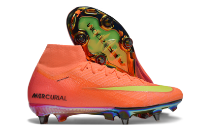 Nike Air Zoom Mercurial Superfly 10 Elite SG Soft Ground Soccer Cleats - Red/Yellow/Black