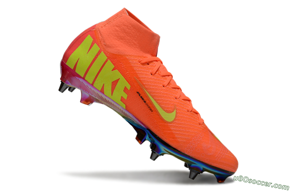 Nike Air Zoom Mercurial Superfly 10 Elite SG Soft Ground Soccer Cleats - Red/Yellow/Black 4
