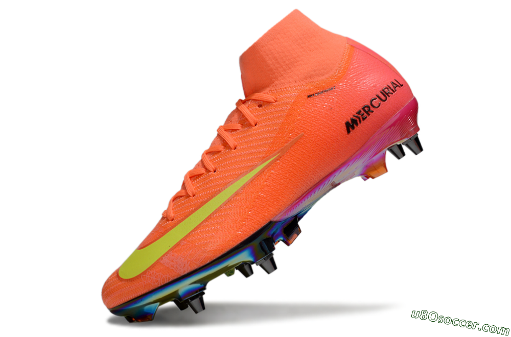 Nike Air Zoom Mercurial Superfly 10 Elite SG Soft Ground Soccer Cleats - Red/Yellow/Black 5