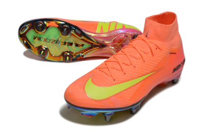 Nike Air Zoom Mercurial Superfly 10 Elite SG Soft Ground Soccer Cleats - Red/Yellow/Black