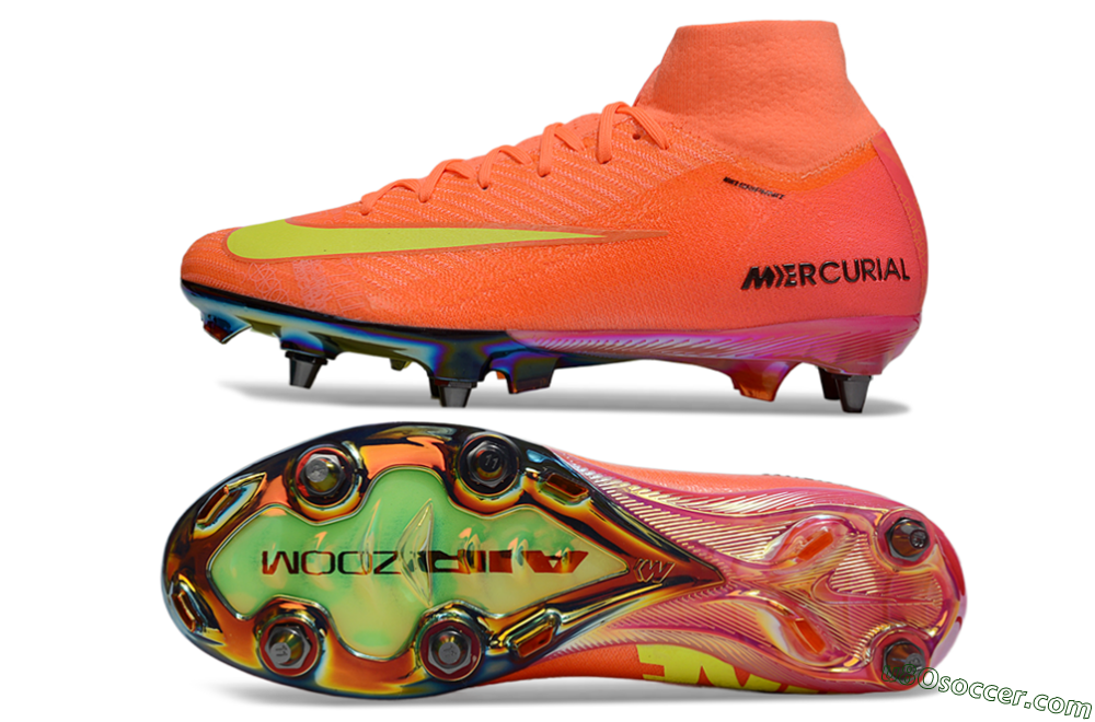 Nike Air Zoom Mercurial Superfly 10 Elite SG Soft Ground Soccer Cleats - Red/Yellow/Black 0