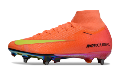 Nike Air Zoom Mercurial Superfly 10 Elite SG Soft Ground Soccer Cleats - Red/Yellow/Black