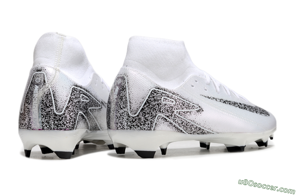 Nike Air Zoom Mercurial Superfly 10 Elite FG Firm Ground Soccer Cleats - White/Black 6
