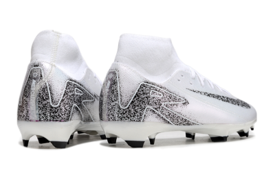 Nike Air Zoom Mercurial Superfly 10 Elite FG Firm Ground Soccer Cleats - White/Black