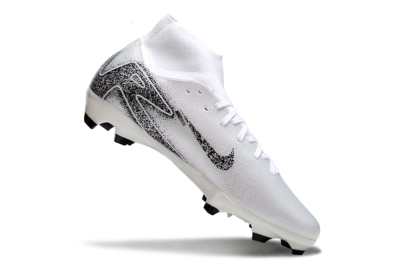 Nike Air Zoom Mercurial Superfly 10 Elite FG Firm Ground Soccer Cleats - White/Black