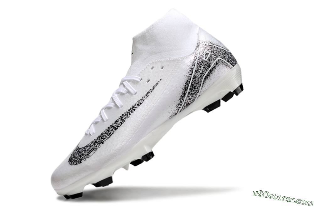 Nike Air Zoom Mercurial Superfly 10 Elite FG Firm Ground Soccer Cleats - White/Black 5