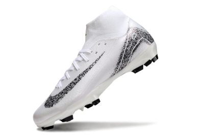 Nike Air Zoom Mercurial Superfly 10 Elite FG Firm Ground Soccer Cleats - White/Black