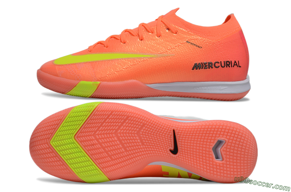 Nike Air Zoom Mercurial Vapor 16 Elite IC Indoor & Futsal Soccer Shoes - Red/Yellow/White 0
