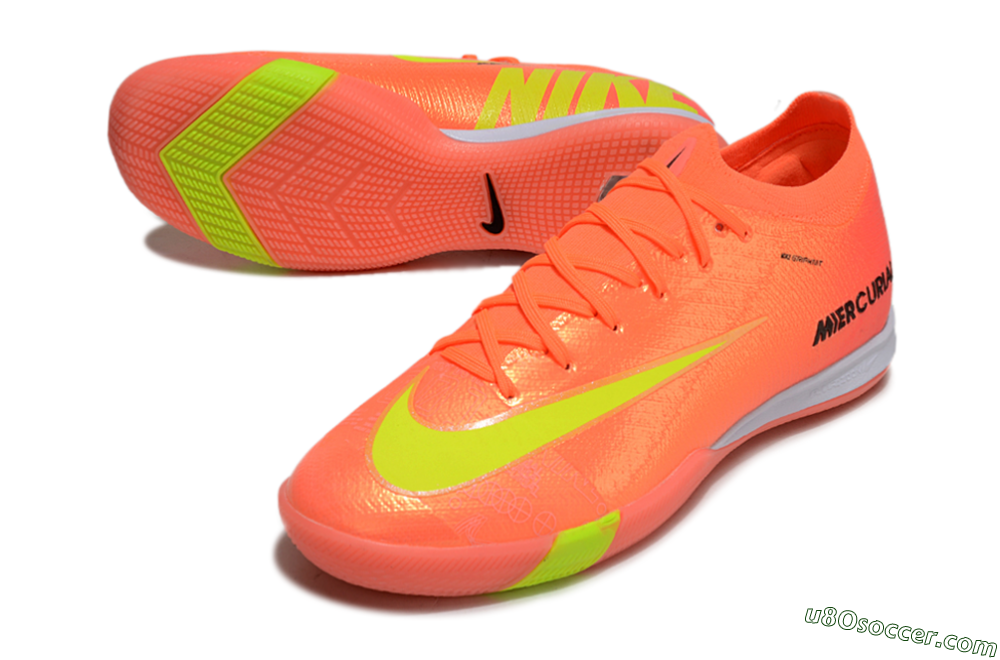 Nike Air Zoom Mercurial Vapor 16 Elite IC Indoor & Futsal Soccer Shoes - Red/Yellow/White 3