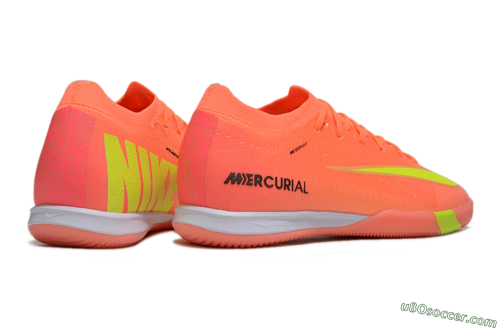 Nike Air Zoom Mercurial Vapor 16 Elite IC Indoor & Futsal Soccer Shoes - Red/Yellow/White 6