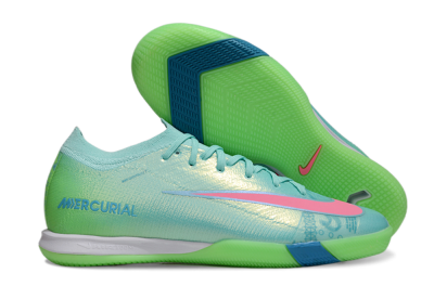 Nike Air Zoom Mercurial Vapor 16 Elite IC Indoor & Futsal Soccer Shoes - Jade/Pink/Yellow