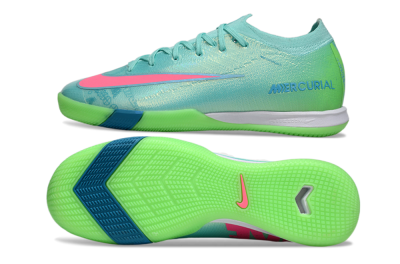 Nike Air Zoom Mercurial Vapor 16 Elite IC Indoor & Futsal Soccer Shoes - Jade/Pink/Yellow