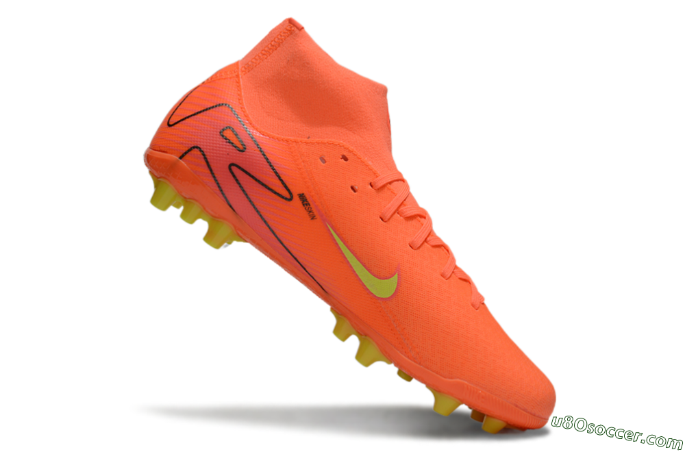 Nike Air Zoom Mercurial Superfly 10 Acadamy AG Artificial Grass Soccer Cleats - Red/Yellow/Black 4