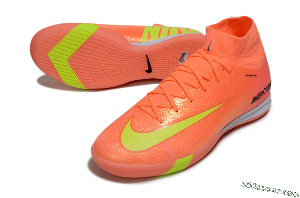 Nike Air Zoom Mercurial Superfly 10 Elite IC Indoor & Futsal Soccer Shoes - Red/Yellow/Black 3