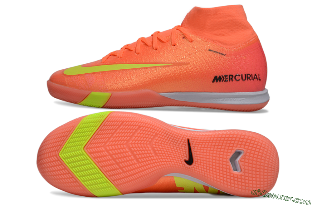 Nike Air Zoom Mercurial Superfly 10 Elite IC Indoor & Futsal Soccer Shoes - Red/Yellow/Black 0