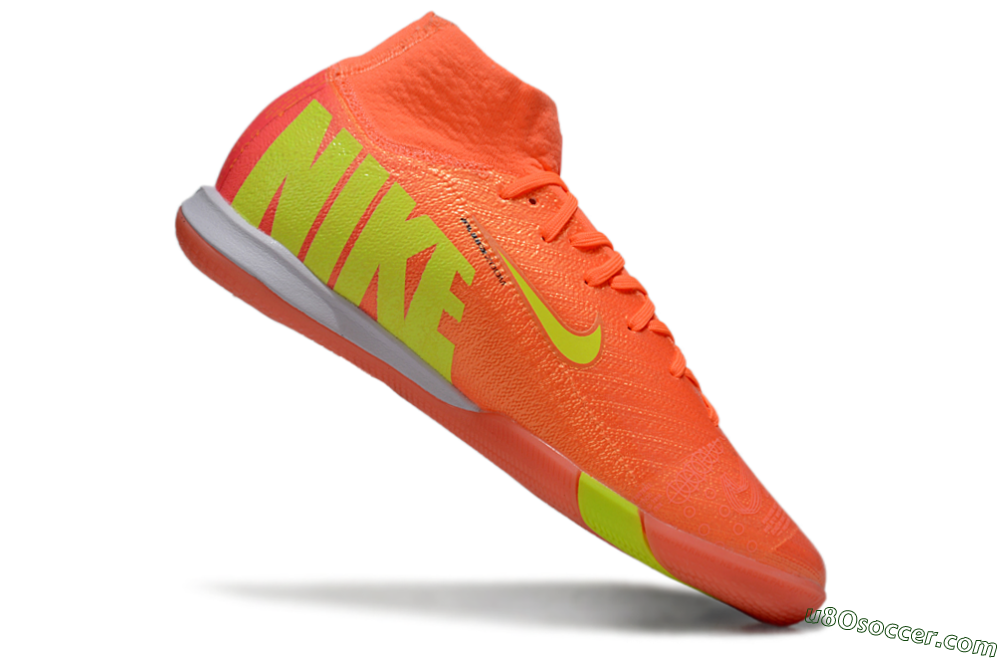 Nike Air Zoom Mercurial Superfly 10 Elite IC Indoor & Futsal Soccer Shoes - Red/Yellow/Black 4