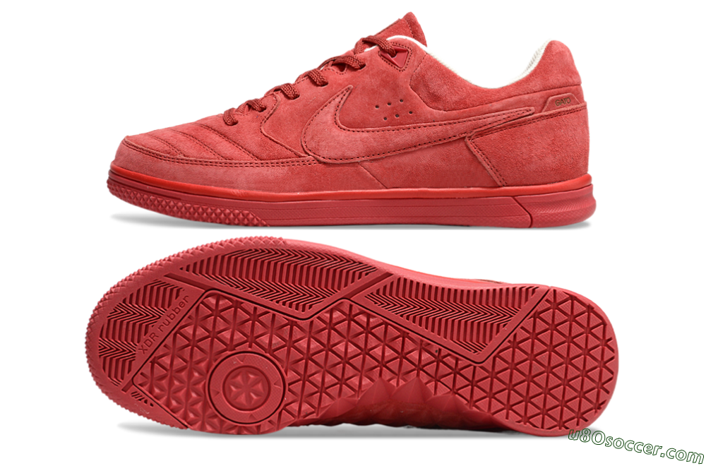 Nike Street Gato IC Indoor & Futsal Soccer Shoes - Red/Red 0
