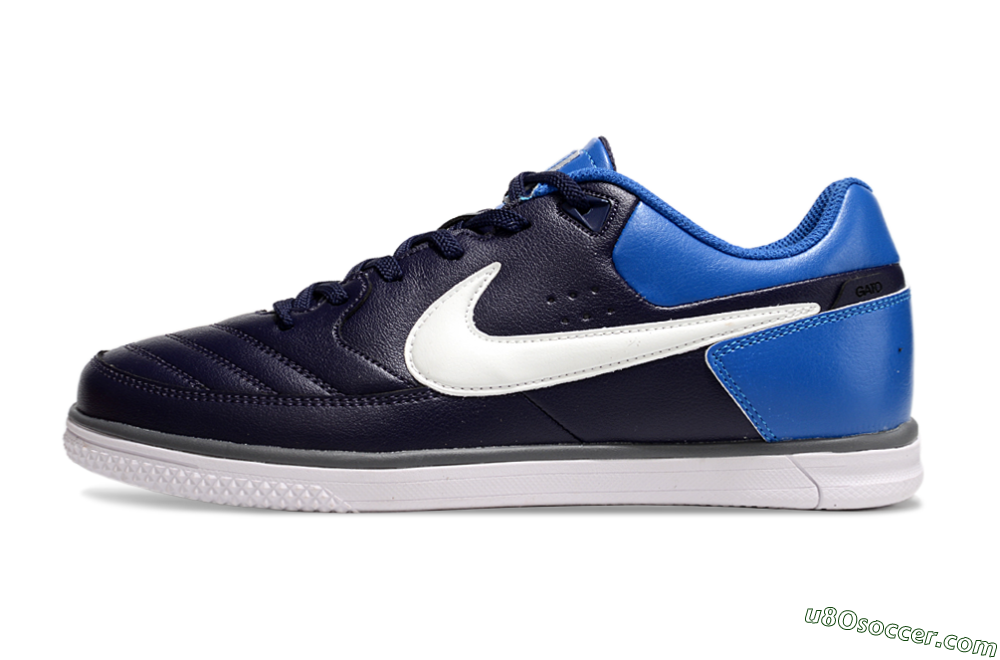 Nike Street Gato IC Indoor & Futsal Soccer Shoes - Black/White/Blue 2