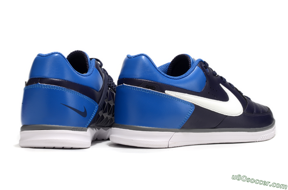 Nike Street Gato IC Indoor & Futsal Soccer Shoes - Black/White/Blue 6