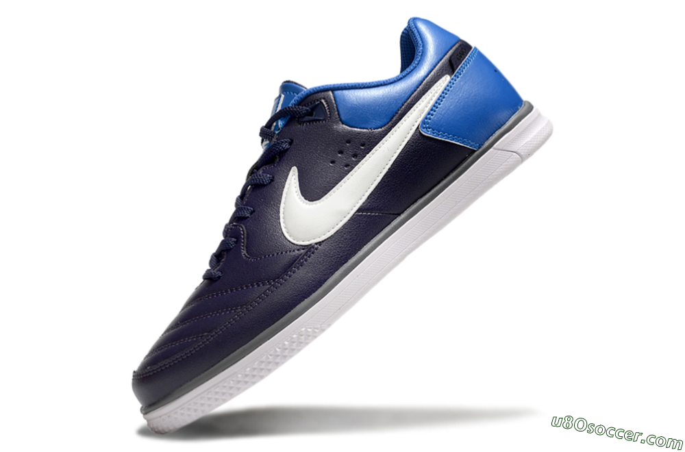 Nike Street Gato IC Indoor & Futsal Soccer Shoes - Black/White/Blue 5