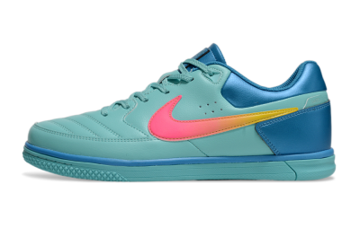 Nike Street Gato IC Indoor & Futsal Soccer Shoes - Jade/Pink/Yellow/Blue