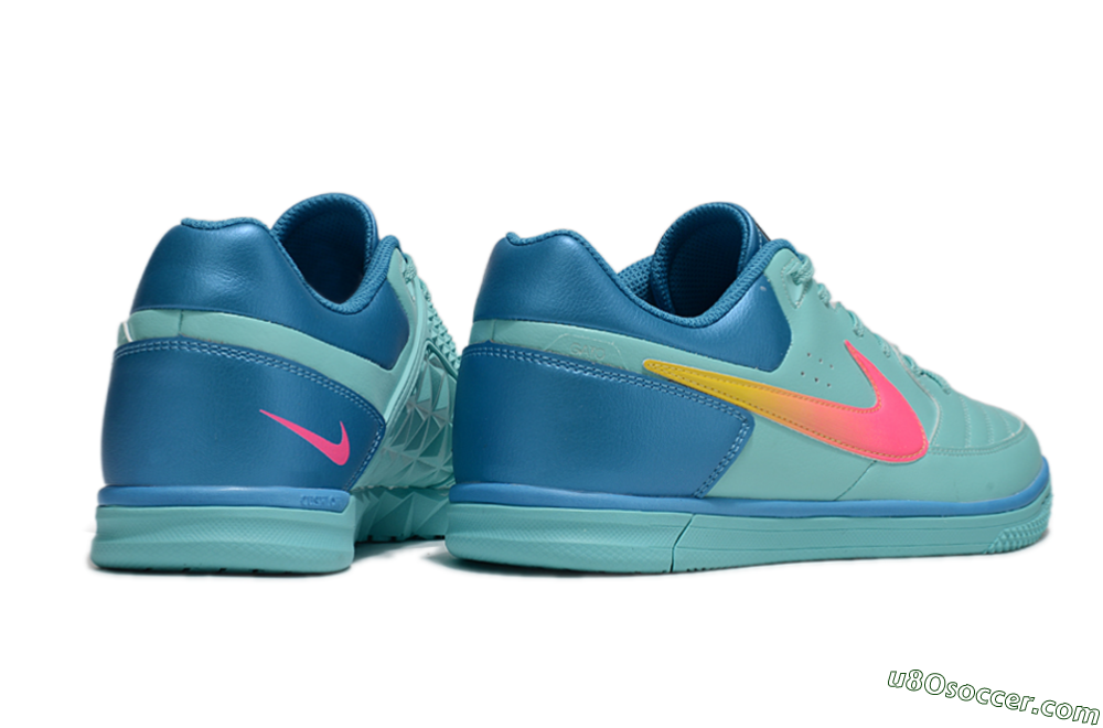 Nike Street Gato IC Indoor & Futsal Soccer Shoes - Jade/Pink/Yellow/Blue 6