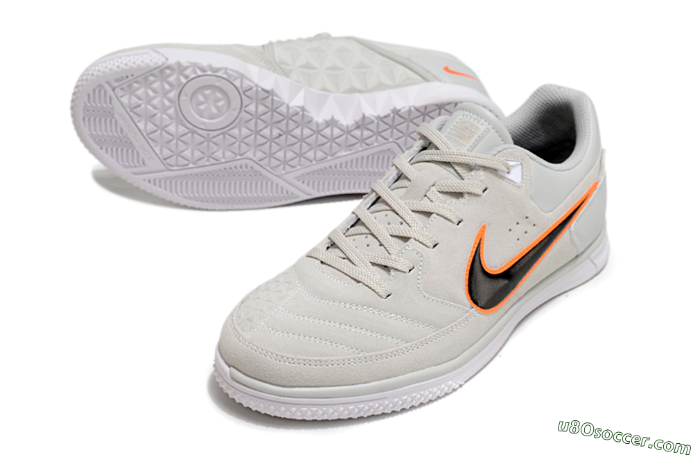 Nike Street Gato IC Indoor & Futsal Soccer Shoes - Grey/Black/Yellow 3