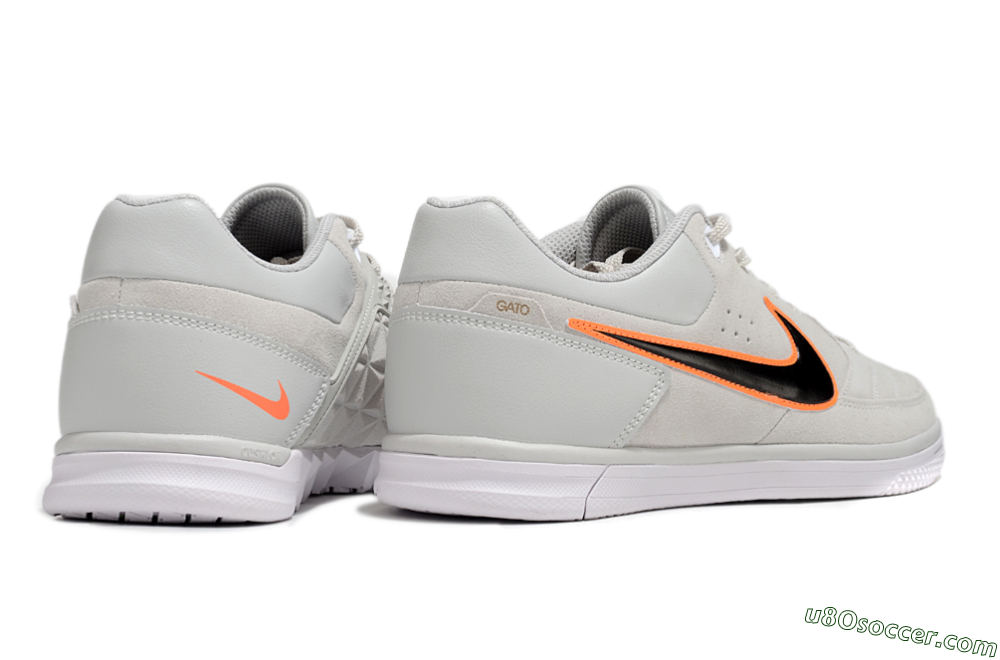 Nike Street Gato IC Indoor & Futsal Soccer Shoes - Grey/Black/Yellow 6