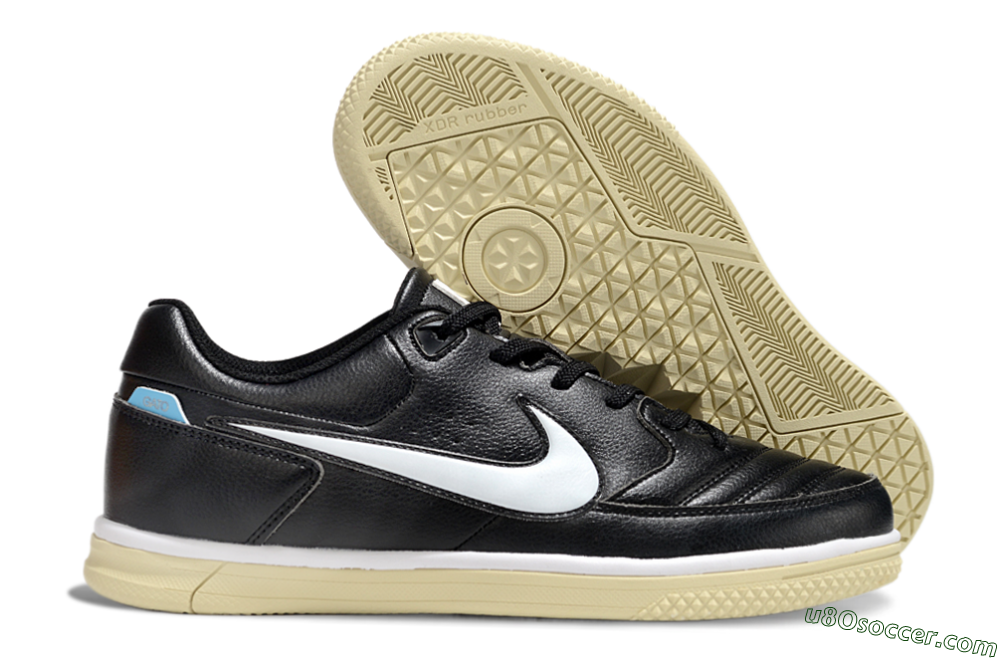Nike Street Gato IC Indoor & Futsal Soccer Shoes - Black/White/Beige 1