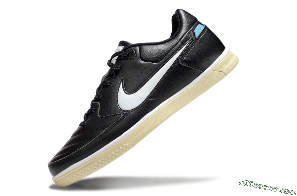 Nike Street Gato IC Indoor & Futsal Soccer Shoes - Black/White/Beige 5