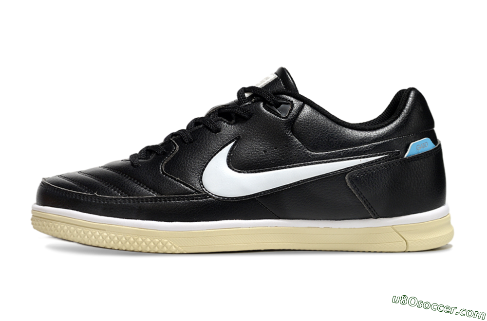 Nike Street Gato IC Indoor & Futsal Soccer Shoes - Black/White/Beige 2