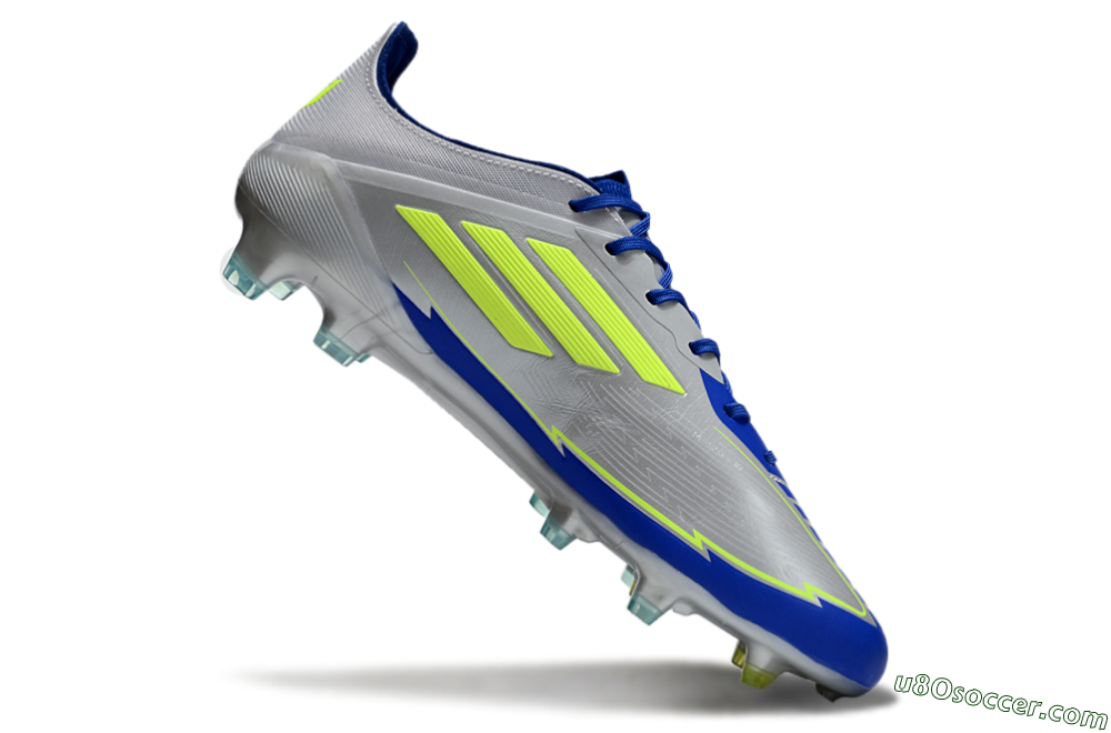 Adidas F50 Elite FG Firm Ground Soccer Cleats - Silver/Yellow/Blue 4