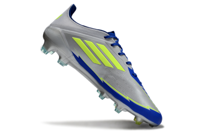 Adidas F50 Elite FG Firm Ground Soccer Cleats - Silver/Yellow/Blue