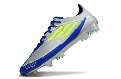 Adidas F50 Elite FG Firm Ground Soccer Cleats - Silver/Yellow/Blue
