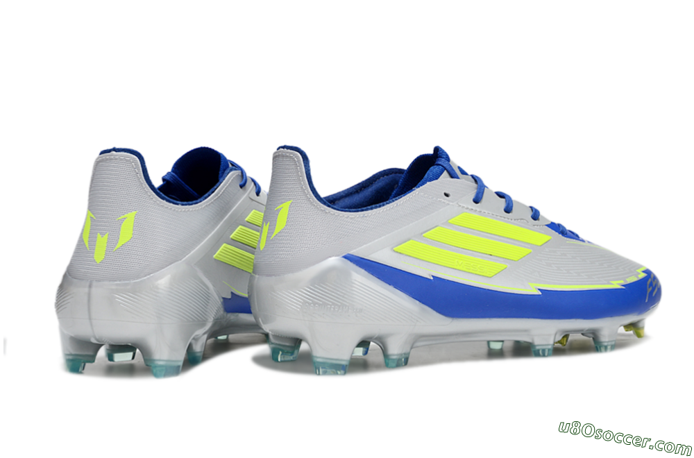 Adidas F50 Elite FG Firm Ground Soccer Cleats - Silver/Yellow/Blue 6
