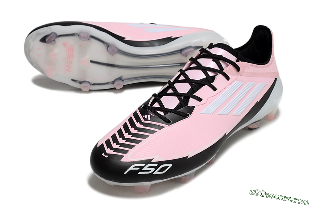 Adidas F50 Elite FG Firm Ground Soccer Cleats - Pink/White/Black 3