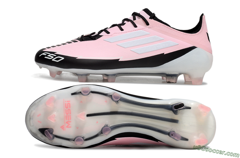 Adidas F50 Elite FG Firm Ground Soccer Cleats - Pink/White/Black 0