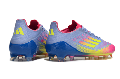 Adidas F50 Elite FG Firm Ground Soccer Cleats - Blue/Pink/Yellow