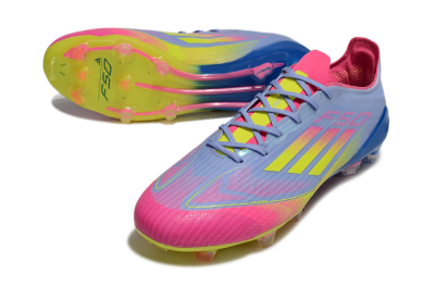 Adidas F50 Elite FG Firm Ground Soccer Cleats - Blue/Pink/Yellow