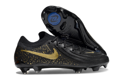 Nike Phantom Luna Elite NU FG Firm Ground Soccer Cleats - Black/Gold/Blue