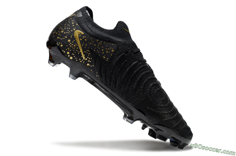 Nike Phantom Luna Elite NU FG Firm Ground Soccer Cleats - Black/Gold/Blue 4